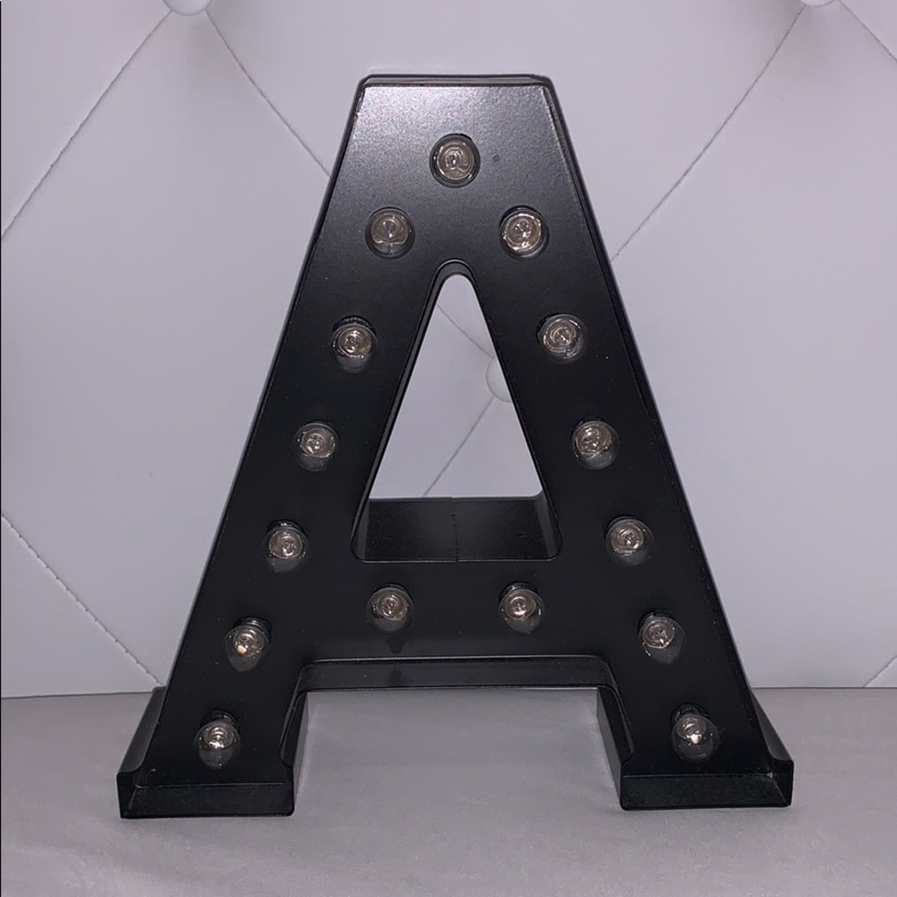 letter “A” light